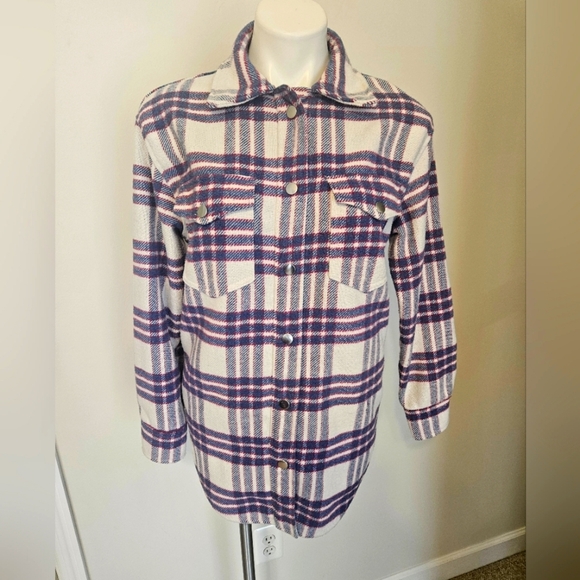 Joie Plaid Shacket Sz Small EUC - Picture 1 of 8